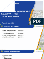 3SE5 - Kelompok 4 - Presentasi Laporan Hasil Wawancara