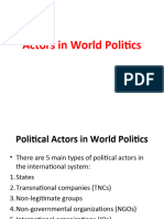 Actors in World Politics