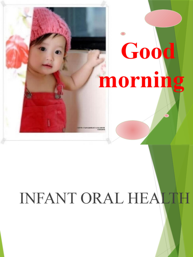 Infant Oral Health Guide | PDF | Oral Hygiene | Dentistry