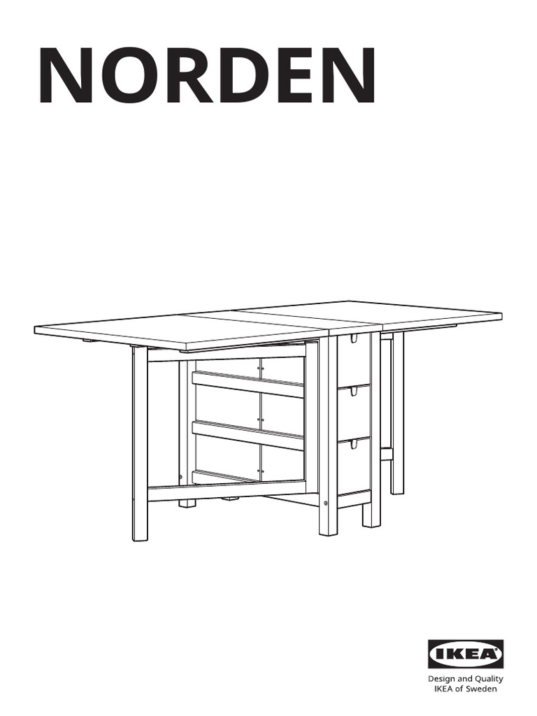 Guide de Montage Table Ikéa Norden | PDF
