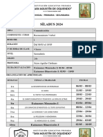 Silabus 2do SEC RV