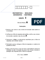 Mackenzie-Sp 2005 Prova A - Grupo I Matematica - Biologia - Geografia - Historia