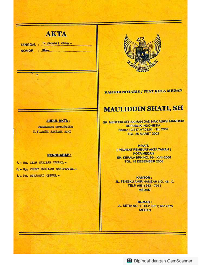 Perseroan Komanditer CV Abadi Raksana Bumi Compress0-Compress2 | PDF