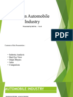 Indian Automobile Industry: Presented by Roll No.: 1 To 6