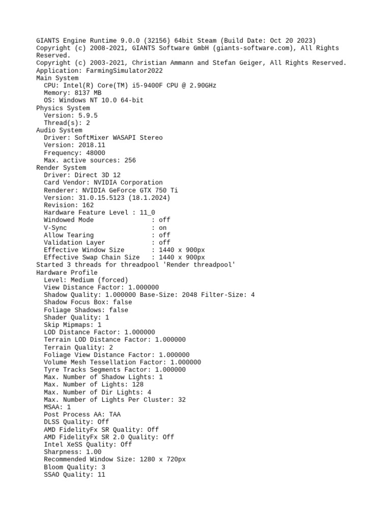 Log Fms | PDF