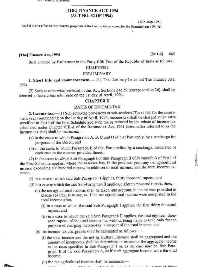 Finance act 1994 pdf