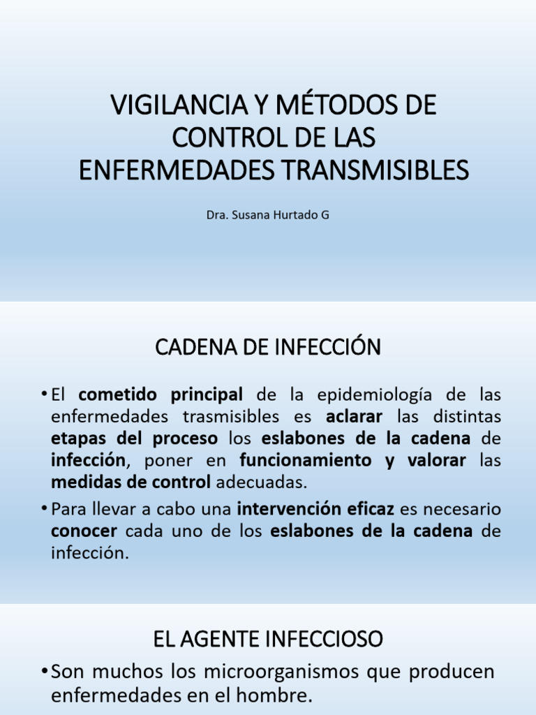 Control y Vigilancia de Enfermedades Transmisibles | PDF | Infección ...