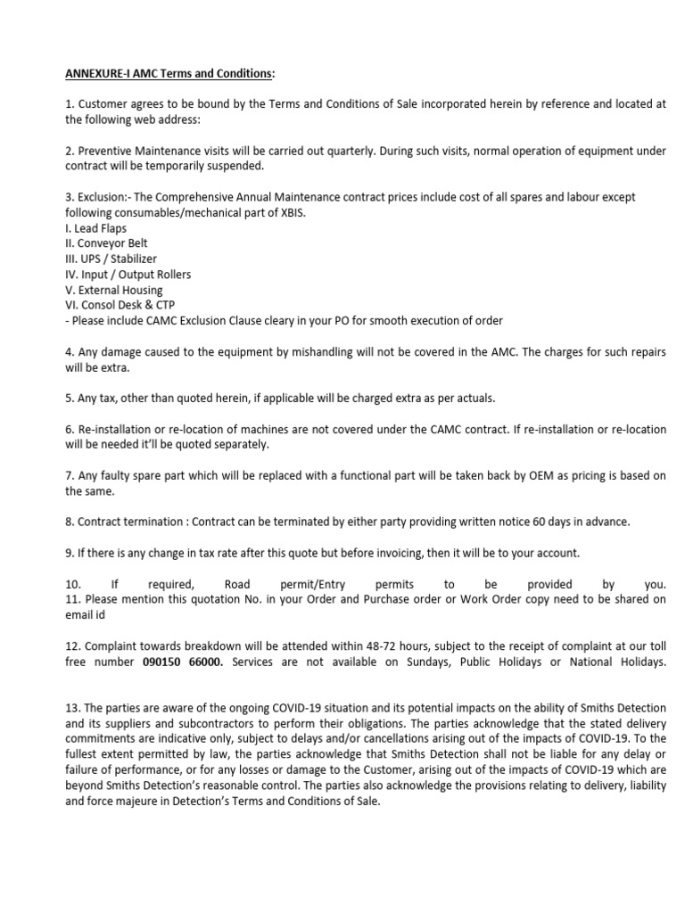 AMC Terms and Conditions Overview | PDF | Legal Liability | Taxes