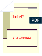 Chapitre IV - E - Electronique