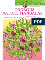 Creative Haven 12 - Wondrous Nature Mandalas A Coloring Book