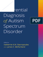 DDx ASD DifferentialDiagnosis of Autism Spectrum Disorder