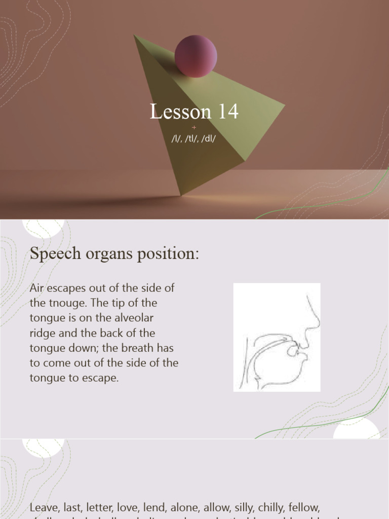 Lesson 14_lateral Consonant_l, Tl, Dl PDF