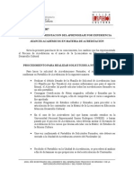 Procedimeinto Para Solicitar La Acreditación Formal y No Formal