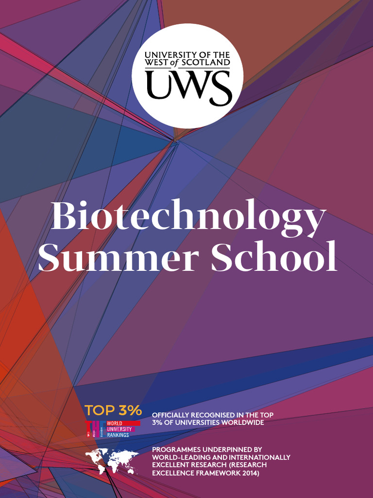 Biotechnology Summer School Overview | PDF | Molecular Biology | Biology