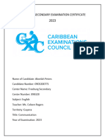 Caribbean Secondary Examination Certificate