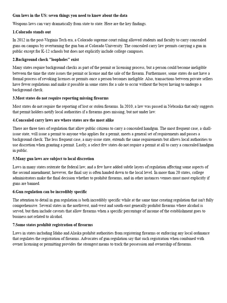 2021 us gun laws pdf concealed carry in the united states