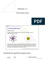 Structure 1.2 The Nuclear Atom