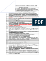 Checklist de Documentos para Parcerias de OSCs - Emendas Via SP Sem Papel
