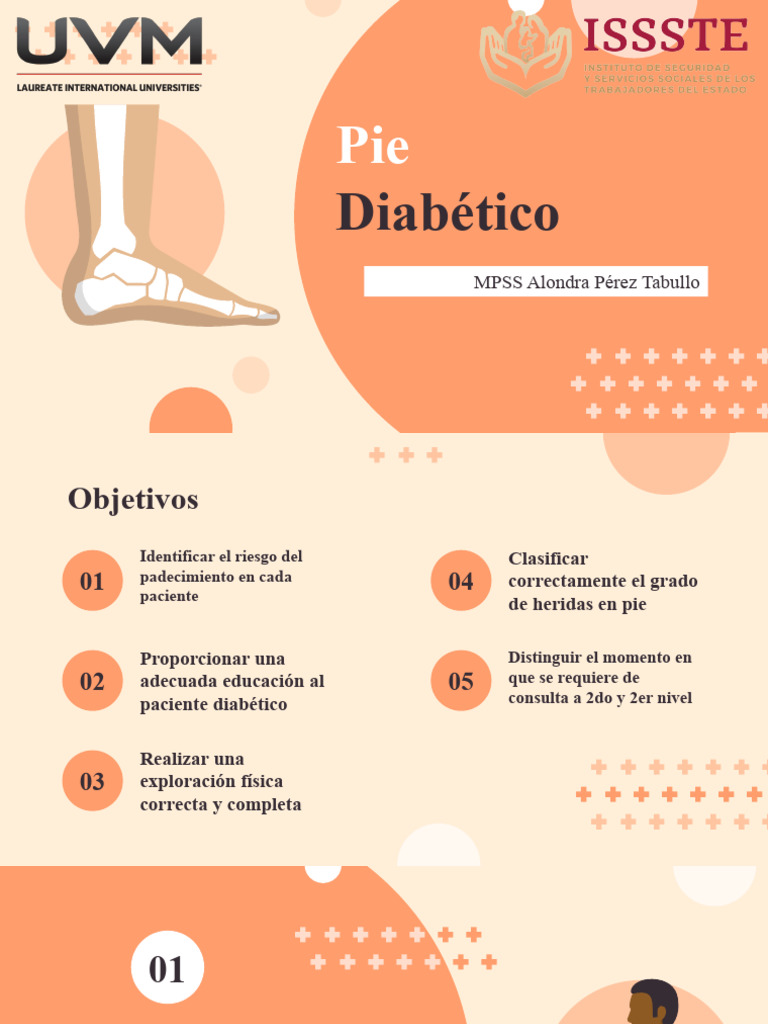 Pie Diabético PDF Diabetes Pie