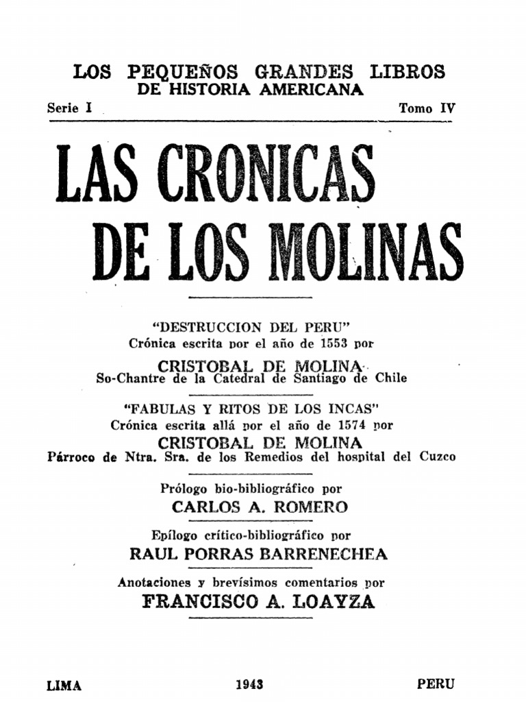 768px x 1024px - CrÃ³nicas de Los Molinas | PDF | PerÃº | Francisco Pizarro