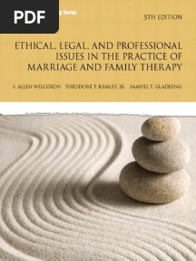 Ethical, Legal, and Professional Issues in The Practice of Marriage and Family Therapy