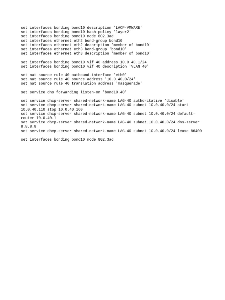 Vyos Show Interfaces