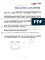 Qualidades Fisiológicas Do Som - Altura, Intensidade E Timbre - Diferença Entre Som Gravado E Som Escutado