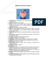 Terminología en Salud Mental