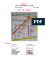 Sopa de Letras: Origen Y Evolución Del Universo Y de La Tierra Valentina Pulido Bohorquez Noveno