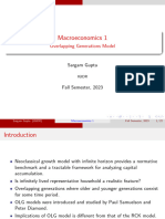 Macroeconomics 1: Overlapping Generations Model