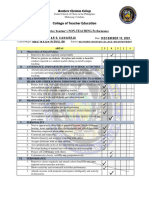 Non Teaching Performance Rating