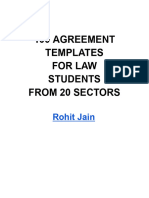 100 Agreement Sample Formats - Templates For Law Students