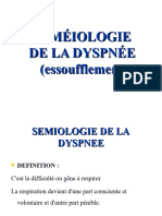 Semiologie de La Dyspnee Et Cyanose