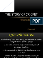 The Story of Cricket: Ramachandra Guha