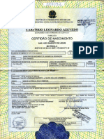 CERTIDÃO DE NASCIMENTO DA FILHA