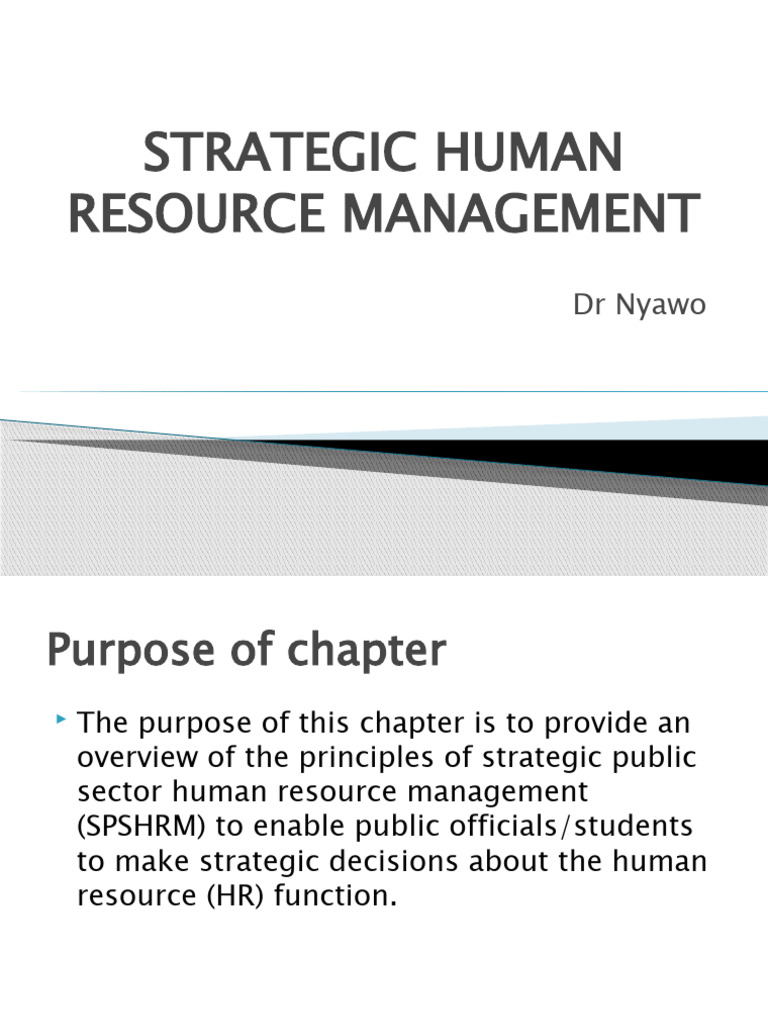 Chapter 3 Strategic Human Resource Management-4 | PDF