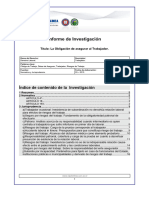 Obligacion de Asegurar Al Trabajador