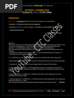 40 Marks Test I BRS & ROE I CTC Classes