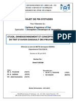 Etude, Dimensionnement Et Conception D'un Banc de Test D'avion Dassault Des Pieuvres O50 & O51 - Sakam Smail