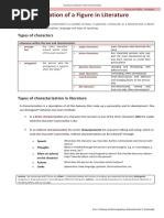 Characterization of A Figure in Literature