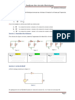 TD1: Analyses Des Circuits Électriques: A - U R I