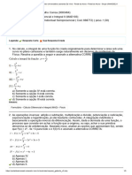 Calculo Diferencial e Integral P1 - CDF II