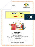 Droit Civil - BTS1 - L1 - ESMA - ABIDJAN 2