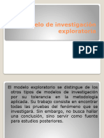 6.1 Modelo de Investigación Exploratoria