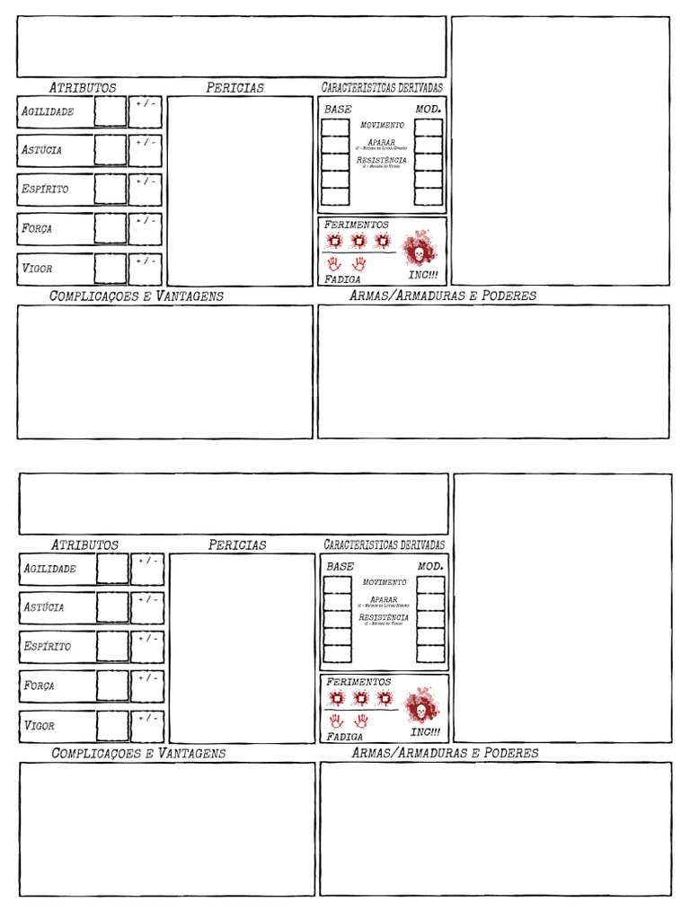 2 MINI FICHAS Editáveis SWADE | PDF