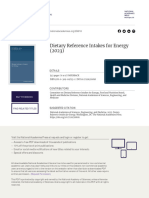 Dietary Reference Intakes For Energy (2023) : This PDF Is Available at