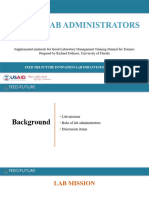 15.role of Lab Administrators