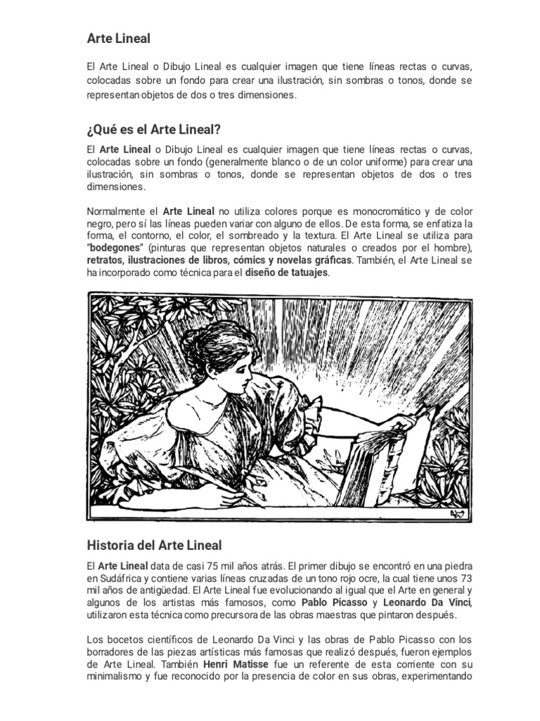 ¿Qué Es Arte Lineal - Twinkl | PDF | Arte