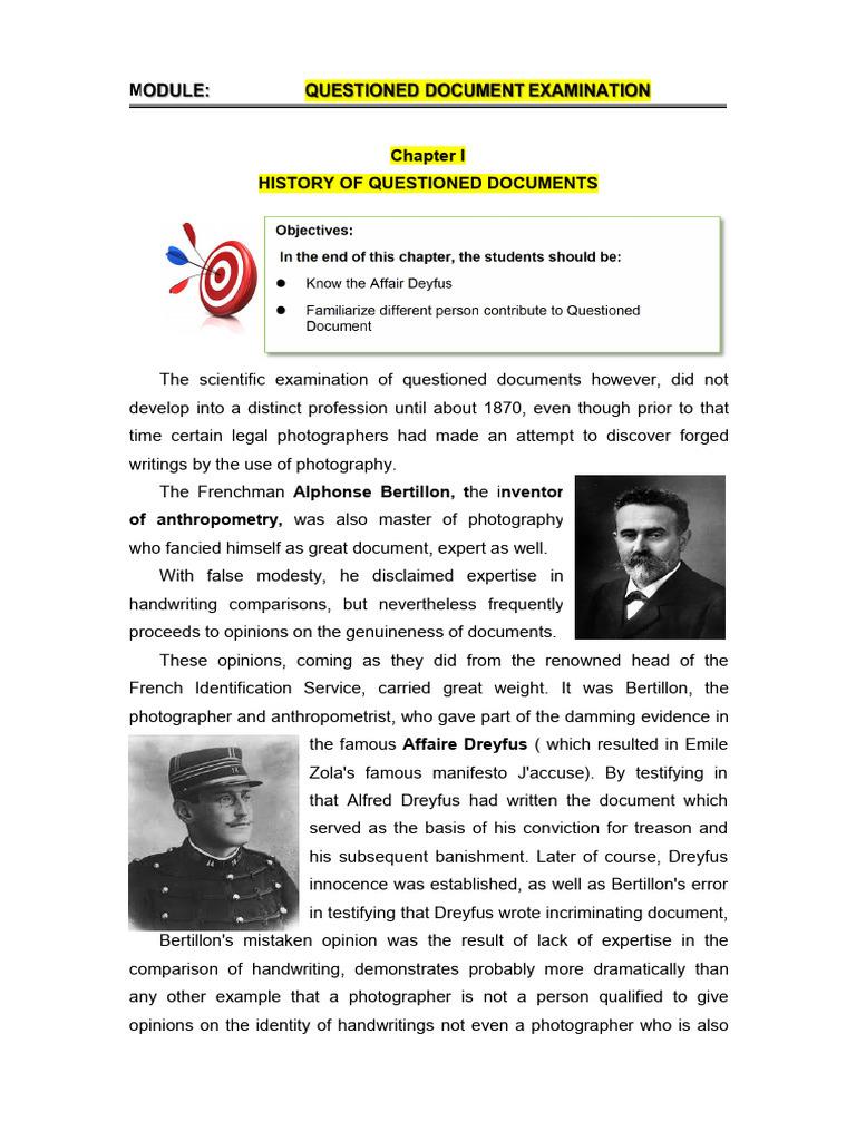 History of Questioned Document Examination | PDF | Infrared