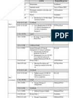 COVID Case Managment & Oxygen Therapy Training Schedule Final Version